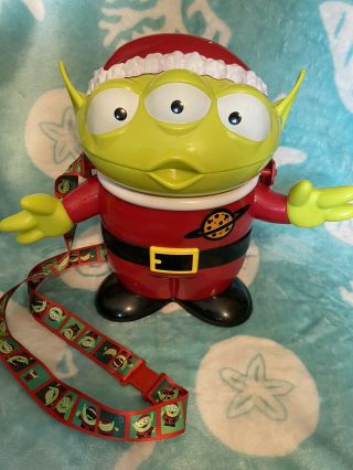 Disney Green Alien Christmas Toy Story Popcorn Bucket Holidays