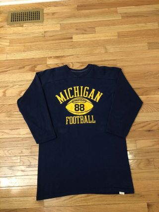 Michigan Wolverines Ncaa Vintage Russell Athletic Football Practice Jersey Shirt