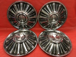 Vintage Set Of 4 1967 Ford 14” Hubcaps Fairlane