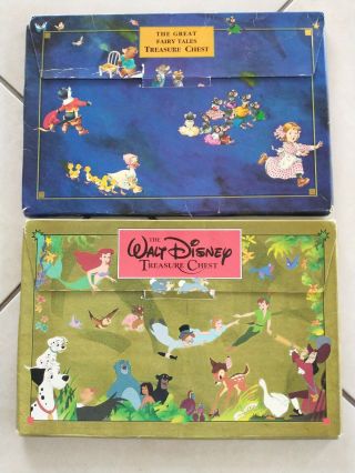 Vintage 1991 The Walt Disney Treasure Chest Book & The Great Fairy Tales