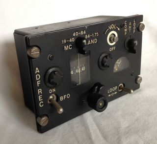 Vintage Aircraft Radio Corp Airplane Receiver Control Unit C - 2275/arn Instrument