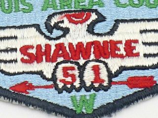 Boy Scout Shawnee Lodge 51 OA Flap Patch BSA WWW 2