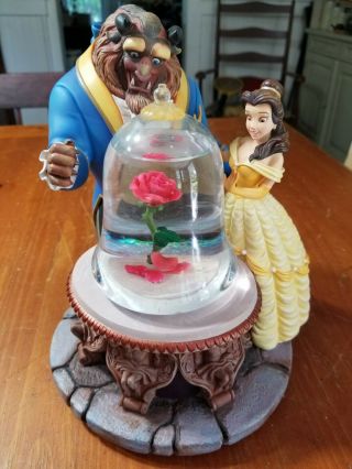 1991 Beauty And The Beast Snowglobe From The Disney Store,  410079495605