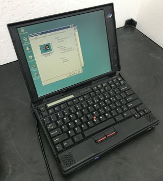 Vintage Ibm 760eld Thinkpad Laptops Windows 95 Os Hdd W/power Cable
