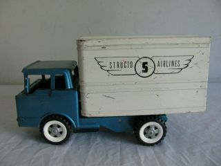 Vintage 1960s Structo Airlines Scissor Lift Box Truck Parts / Restore