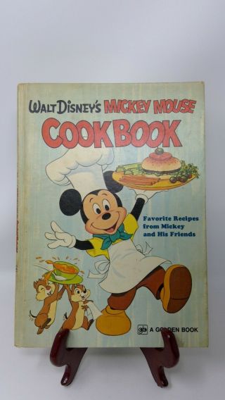 Vintage 1975 Walt Disney Mickey Mouse Cookbook Hardback