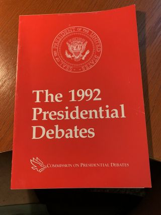 1992 Presidential Debate Program - Bush Clinton Perot.  Oct 19,  ‘92.  Mich St Univ