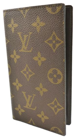 Louis Vuitton Authentic Monogram Canvas & Leather Vintage Agenda Cover