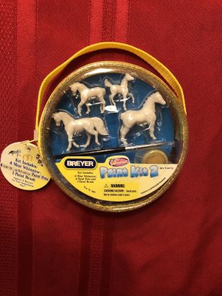 Nip Breyer Horse Mini Whinnie Paint Kit 2 Custom Unpainted Draft Morgan Foal