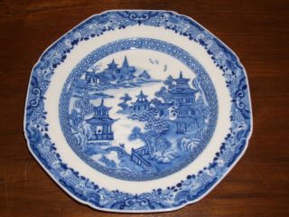 A Chinese Blue & White Porcelain Plate,  18th Century.  A.  F.