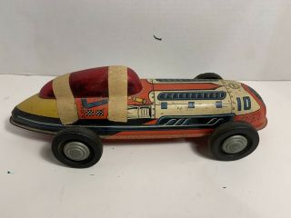 Vintage Marx Lupor Speed King Tin Friction 10 Race Car