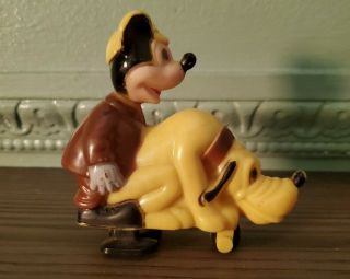 1960s Disney Marx Mickey Mouse And Pluto Hunting Ramp Walker (uk Version)