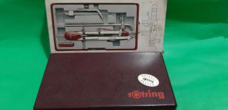 Rotring Master Bow Compass Rapid Adjustment Set In Case Vintage