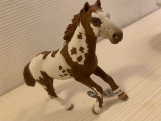 Schleich Horse Figure Am Limes White Brown Silver Hooves D - 73527