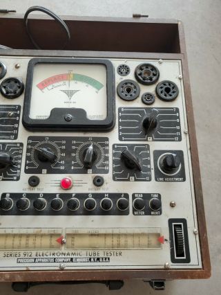 VINTAGE Precision 912 tube tester powers on not. 3