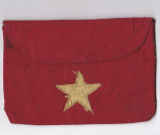 Red Cloth Bag With Star For Mao 