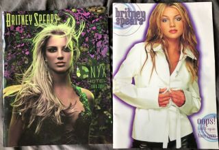 Britney 2 Britney Spears Vintage Tour Programs,  2000 And 2004