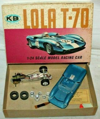 1966 Vintage K & B K&b Aurora Lola T - 70 Style Slot Car 1/24