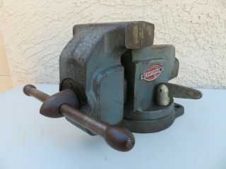 Vintage 1950 ' s Craftsman 5169 Gear Lock Swivel Base - Bullet Nose 4 