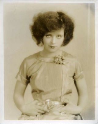 Clara Bow Vintage Glamour Portrait Photograph Stamped Gene Richee 1920s