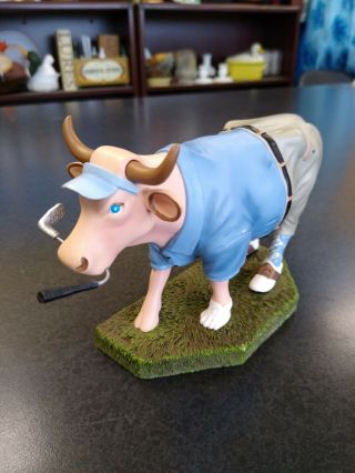 Cow Parade Golfer Cow Item No.  7755 Retired 2008