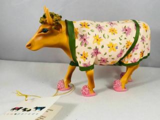 2000 Cow Parade 9129 " Early Show " W/ Box,  Tag,  Packing Westland Giftware - N/r