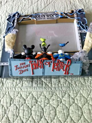 Disney Parks Tower Of Terror Picture Frame Mickey Goofy Donald Twilight Zone