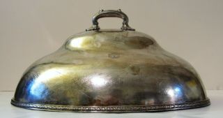 Vintage International Silver Soldered 16 " Turkey/meat Dome Medinah Country Club