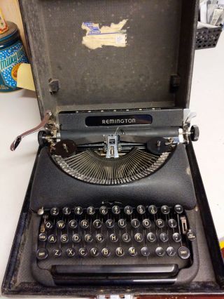 Vintage Remington Model 5 Typewriter W/carrying Case