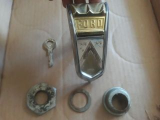 Vintage 1962 1963 Ford Falcon Trunk Lock With Parts And Key.