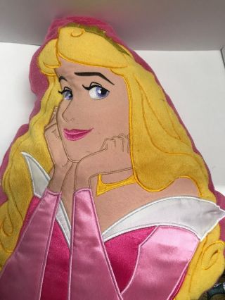 Sleeping Beauty Aurora Plush Pillow Stuffed Disney Princess Decor Pink 22” Tall