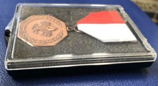 BSA Boy Scout Medal - Ready to wear Contest Ribbon Red And White 3