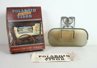 Vintage Polaroid Day Driving Car Visor With Box