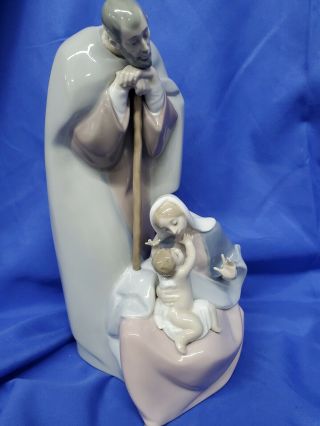 Vintage Lladro 11 " Figurine 1499 Blessed Family Joseph Mary Jesus