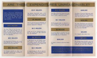 1968 REPUBLICAN NATIONAL COMMITTEE Brochure POLITICAL Richard Nixon GOP Taxes 2
