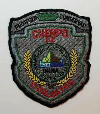 Vtg Obsolete Patch / Drna / Cuerpo De Vigilantes / Puerto Rico