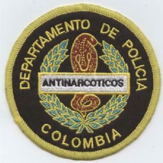Colombia Police Patch Narcotics Unit Force Policia