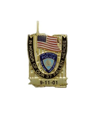 September 11th 2001 9 - 11 - 01 York City Nyc Port Authority Police Lapel Pin
