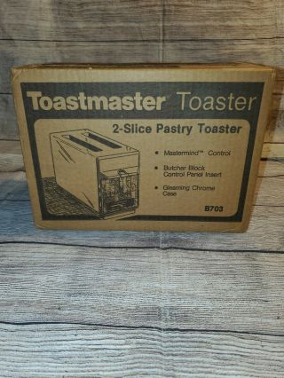 Vintage Toastmaster Pastry Toaster Model : B703