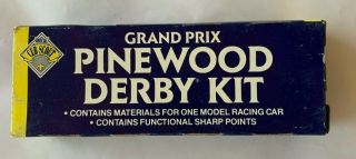 Vintage Official Cub Scout Grand Prix Pinewood Derby Car Kit 17006