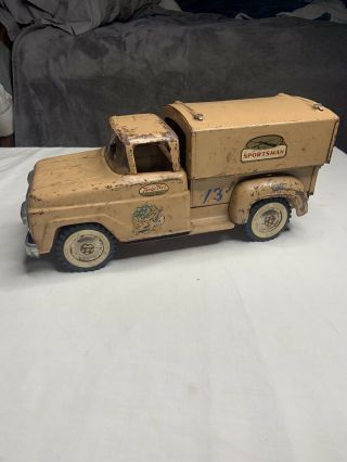 Vintage Tonka Sportsman Pick - Up Truck With Topper Hard To Find