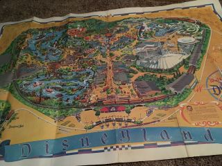 Vintage 1968 Walt Disney Magic Kingdom Pictorial Map Poster