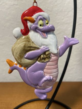 Rare Walt Disney World Epcot Figment Dragon Ceramic Figurine Ornament 1982