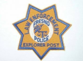 Old Fresno Police Law Enforcement Explorer Post Patch Ca California