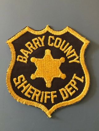 Michigan State Police Patch Barry County Sheriff Dept.