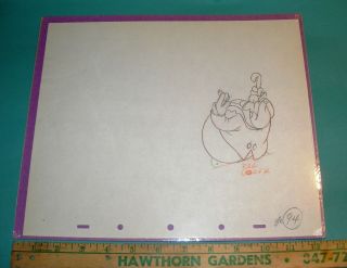 Wc Fields 1938 Disney Cel Drawing Mother Goose Goes To Hollywood Silly Symphony