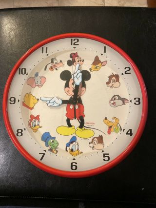 Sunbeam Disney Wall Clock Quartz Mickey Mouse,  Disney Characters
