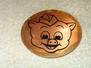 VINTAGE ANTIQUE PIGGLY WIGGLY GROCERY STORE PIG 3.  5 