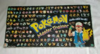 Vintage 1999 Pokemon Master Trainer Board Game 100 Complete