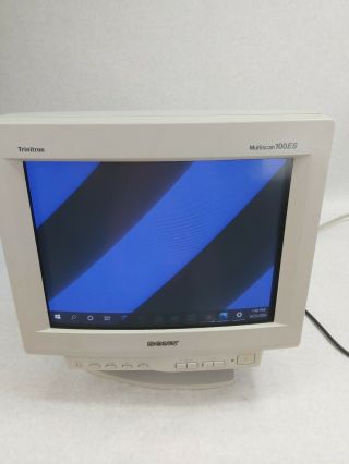 Sony Trinitron Multiscan 100es Vintage Crt Computer Monitor